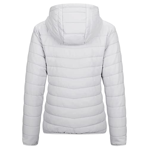 Image of Outdoor Ventures Women's Packable Lightweight Full-Zip Puffer Jacket with Hood Quilted Winter Coat