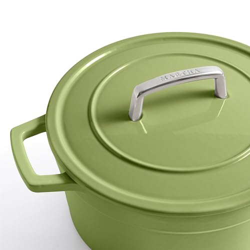 Martha-by-Martha-Stewart-7-QT-Enameled-Cast-Iron-Dutch-Oven-wLid-Bay-Leaf
