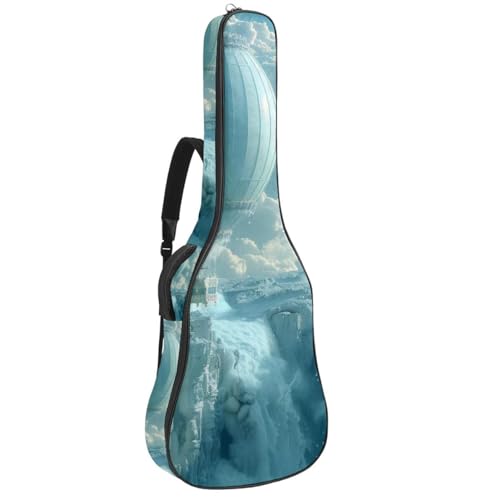 Étui guitare acoustique 101,6 cm imperméable à motif montgolfière