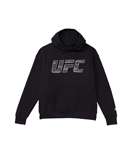 Officially Licensed UFC Mens UFC Hi-Density Texture Hoodie Black LG