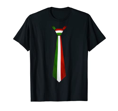 Drapeau Italie Fake Cravate Cadeau pour Italiens T-Shirt
