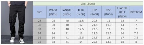 Image of Men's Casual Cargo Pants | Regular Fit Multi-Pocket Trousers-