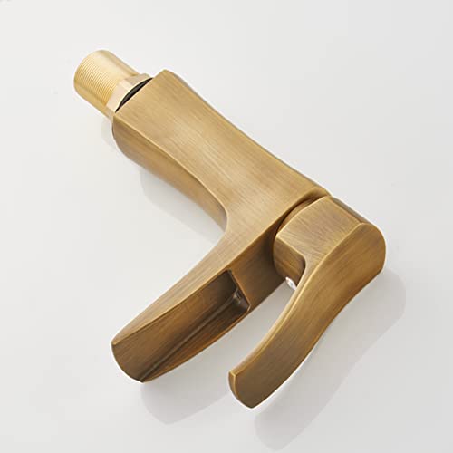 Robinet cascade pour évier éliminant les éclaboussures avec style bronze rétro - 5