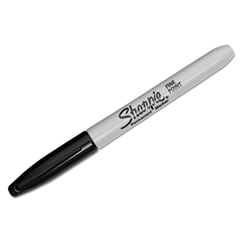 Permanent Marker, Fine Point, Black, Sold as 1 Dozen