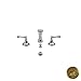Newport Brass 989/03N Amisa Double Handle Widespread Bidet Faucet with Vacuum Breaker and Metal Lever, Polished Brass Uncoated
