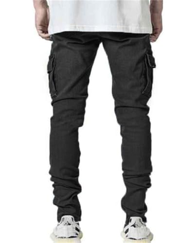 Men's Slim Fit Stretch Jeans Ripped Skinny Distressed Fashion Comfort Hip Hop Pants4