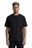 UNIDOOD Camiseta Oversize 185 gsm Algodón Orgánico Hombre Mujer - Negro Profundo - Talla L