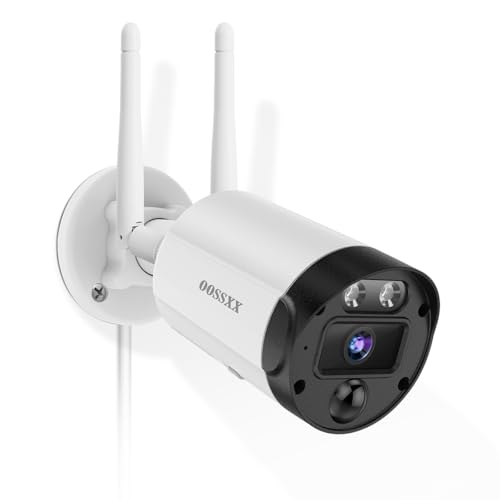 【双方向通話・ダブルアンテナ信号強化・130° 超広角】 OOSSXX 防犯カメラ ワイヤレス 屋外 4K 800万画素 ワイヤレス 屋外 監視カメラ 防犯 カメラ セキュリティカメラ 増設カメラの商品画像（Amazon）