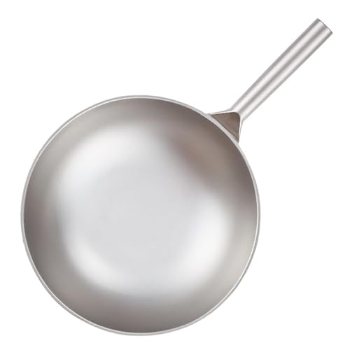 Wok de titanio puro con tapa 32 cm miniatura 1