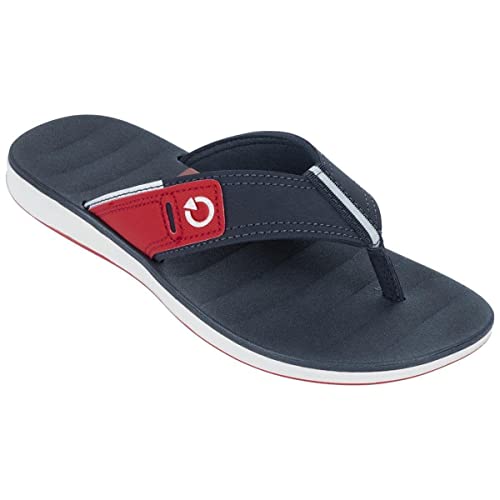 Chinelo Malaga, CARTAGO, Masculino, Branco/Azul/Vermelho, 40