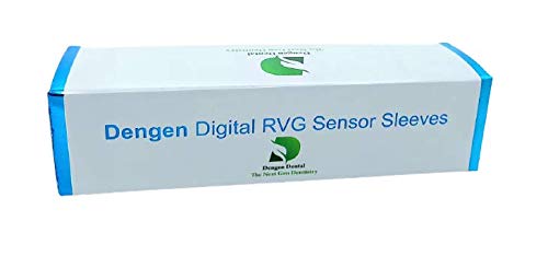Dengen Dental Disposable Digital XRay Plastic Sensor Sleeves Plastic Sensor Covers X-ray Sensor Protective Film Dental Material (500Pcs/Box)