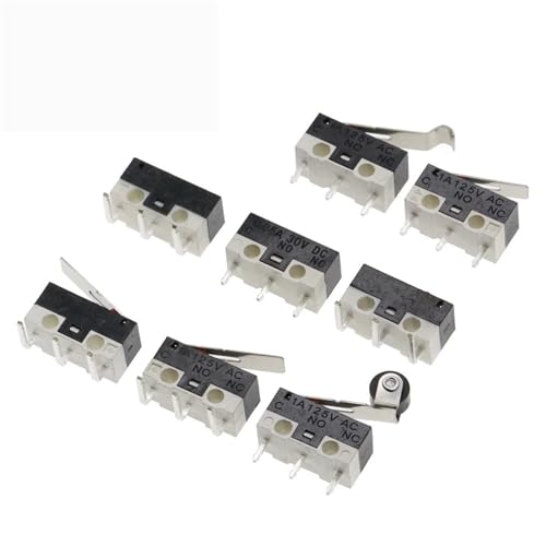 Interrupteur fin de course 1A 125VAC à levier galet 10pcs