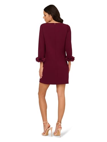 Image of Adrianna Papell Crepe Short Dress
