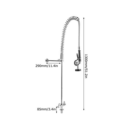 Cuisine commerciale robinet vertical avec douchette pour comptoir de bar - 7