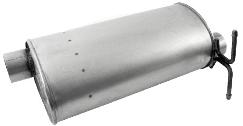 Image of Walker Quiet-Flow SS 21587 Direct Fit Exhaust Muffler 3 inch Inlet (ID) 3 inch Outlet (ID) for Ford F-250 Super Duty