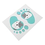 UPKOCH 12組の子供用漫画粘着式足跡ステッカー 階段装飾用 防水フロアシール 子供向け 使いやすいデザイン 教室や公共交通機関の列誘導に