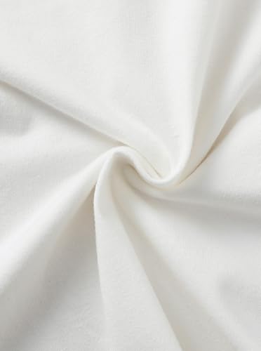 Image of Girls Flutter Sleeve Tops Short Sleeve Summer T Shirts with Ruffle Trim Pocket White Blouse White 13-14 Years