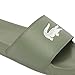 Lacoste Men's Serve Slide 0.0, Green & White Croc, 12