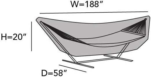 Miniatura 2 de Covermates Funda de hamaca de poliéster resistente, resistente a la intemperie, correas de hebilla ajustables, fundas de asiento y silla, 188