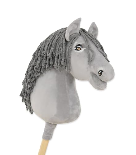 Hobby Horse - Caballo Grande con bastón prémium - Gris II A3