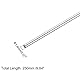 sourcing map 10 Stück 304 Metallstangen Garten, 1.8mm x 250mm Metallstäbe für DIY Handwerk, Motorrad, Deko, Garten