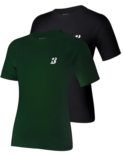 Roadbox Boys Youth Compression Shirt - 2 Pack Short Sleeve Athletic Undershirts Kids Quick Dry Football T-Shirt Base Layer