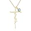 3-18K Gold Plated March(Aquamarine)