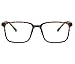 Unisex Glasses Frame Fashion Dark Brown Rectangle Full Frame Decoration Prescription Glasses