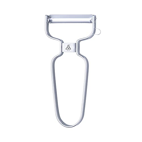 triangle Y-Peeler - 2 in (50 mm) - Stainless Steel Horizontal Straight Blade - Peeler for Hard-Skinned Fruits & Vegetables - Ergonomic Handle - Dishwasher Safe - Made in Germany