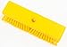 SPARTA Plastic Floor Scrub Brush, Brush Head Only, Deck Brush with ACME Standard Thread Fitting for Deck, Industrial Kitchens, and Hospitals, 10 Inches, Yellow