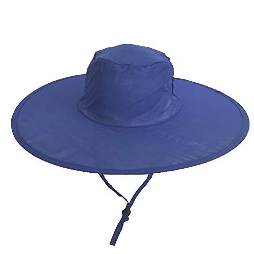 Purple TurtlePop Up Sun Hat in a Packable Pocket Pouch - Blue