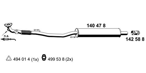 Preisvergleich Produktbild ERNST 140478 Vorschalldämpfer