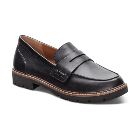 Aetrex Women's Collette Loafer, Black, 7.5-8 Cover