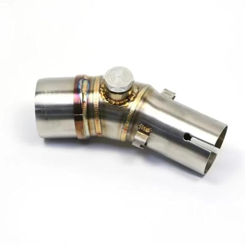 JTWMTY Diseño Deportivo y Moderno. Silenciador De Tubo De Escape De Motocicleta De 51 Mm Que Conecta El Tubo De Enlace Intermedio De Acero Inoxidable para Kawasaki para Ninja650R 2012-2015(Style 1)