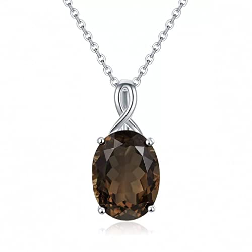 Collier en pierre naturelle solide et pendentif argenté minimaliste