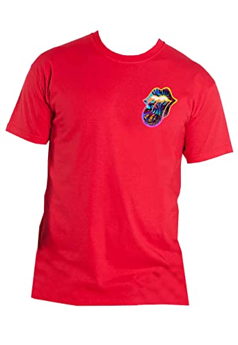 The Rolling Stones T Shirt Sixty Gradient Text Logo Nouveau Officiel Homme Rouge - Les Beatles, Paul McCartney, John Lennon, RIngo Starr, George Harrison The Rolling Stones T Shirt Sixty Gradient Text Logo Nouveau Officiel Homme Rouge – Image 5