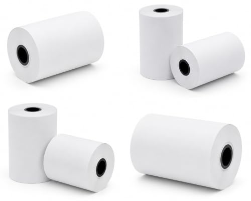 Image of PINE LABS Paper Rolls | POS Machines Thermal Rolls | Printing Rolls | EDC Rolls | POS Rolls | Billing Rolls |15 meter (Length) x 56mm (Width) - 40mm Diameter (Pack of 100)