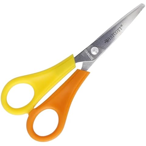 Westcott Left-Handed Kids Scissors with Pointed Tip Cover