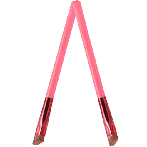FRCOLOR Angled Eye Brow Brush 2pcs Brow Makeup Brush Set Multi-function for Women Travel