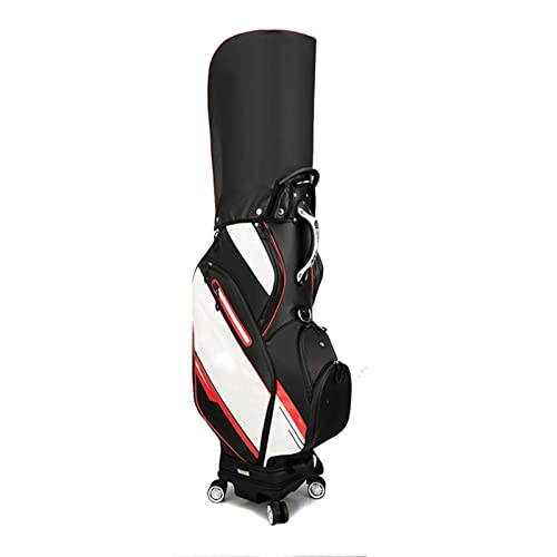 YBYRLHH Bolsa Carrito Golf Bolsa de Carro de Golf con Ruedas Bolsa para Palos de Golf Ligera Retráctil a Prueba de Agua con Divisor de 6 Vías Cover