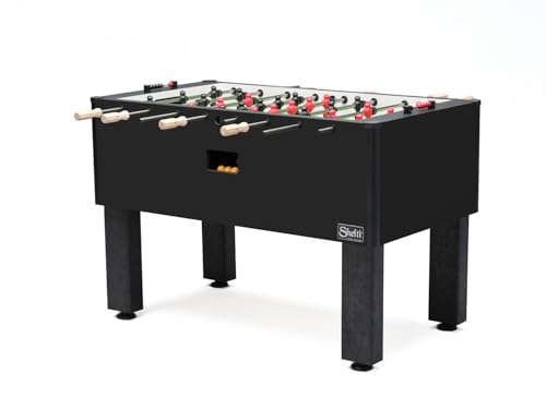 Shelti Pro Foos II Deluxe: Regulation Size Foosball Table for Adults - Stainless Steel Rods and Wood Handles (Made in The USA)