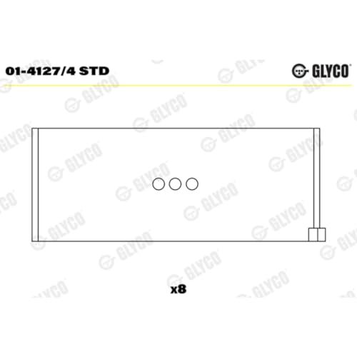 Cojinete de biela Glyco 01-4127/4 STD elimina ruidos del motor 2