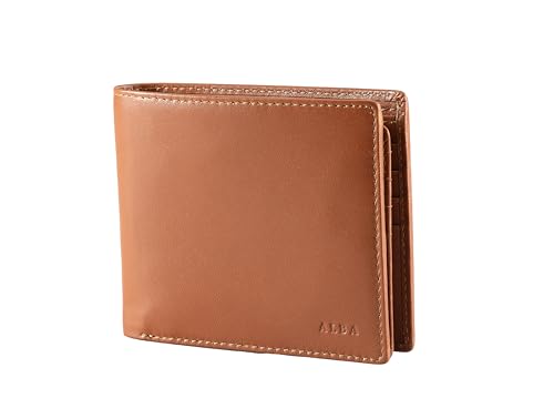 Alba Classic Bifold VT Leather Wallet For Men II Handmade II Minimalist II RFID Protected (Tan)