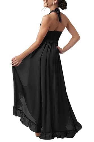 LTW 3D Flower Junior Bridesmaid Dresses Chiffon Flower Girl Dress Hi-lo Birthday Dress for Girls4