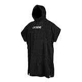 XL Kangeroo Tasche Mystic Poncho oder Wickeltuch für Strand Wassersport & Surfen - Robe wechseln - Schwarz - Unisex