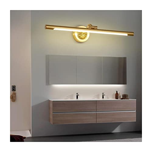 Applique LED miroir de bain en cuivre anti-éclaboussures et buée 56CM