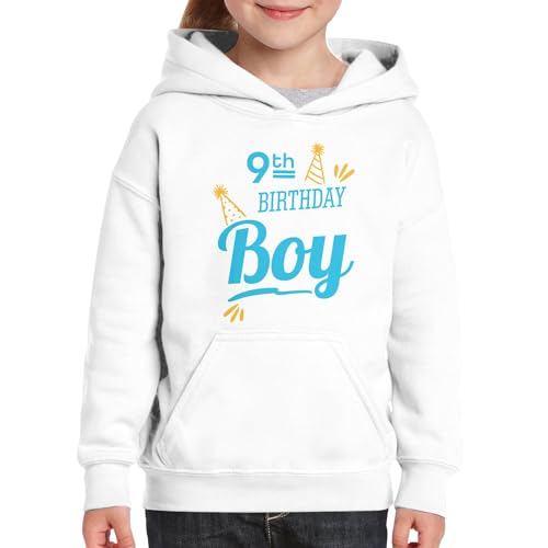 Sweat à capuche enfant premium qualité supérieure anniversaire 9 ans garçon