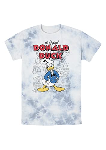 T-shirt Donald Disney homme vetement imprimé blanc col rond tendance