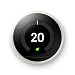 Google, T3017US, Nest Learning Thermostat, 3rd Gen, Smart Thermostat, White, Works With Alexa