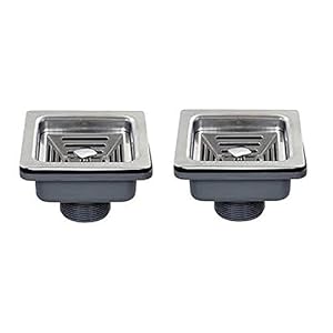 AARVIK Stainless Steel Kitchen Sink Double Bowl with Waste Coupling with Waste Pipe 37X18X10